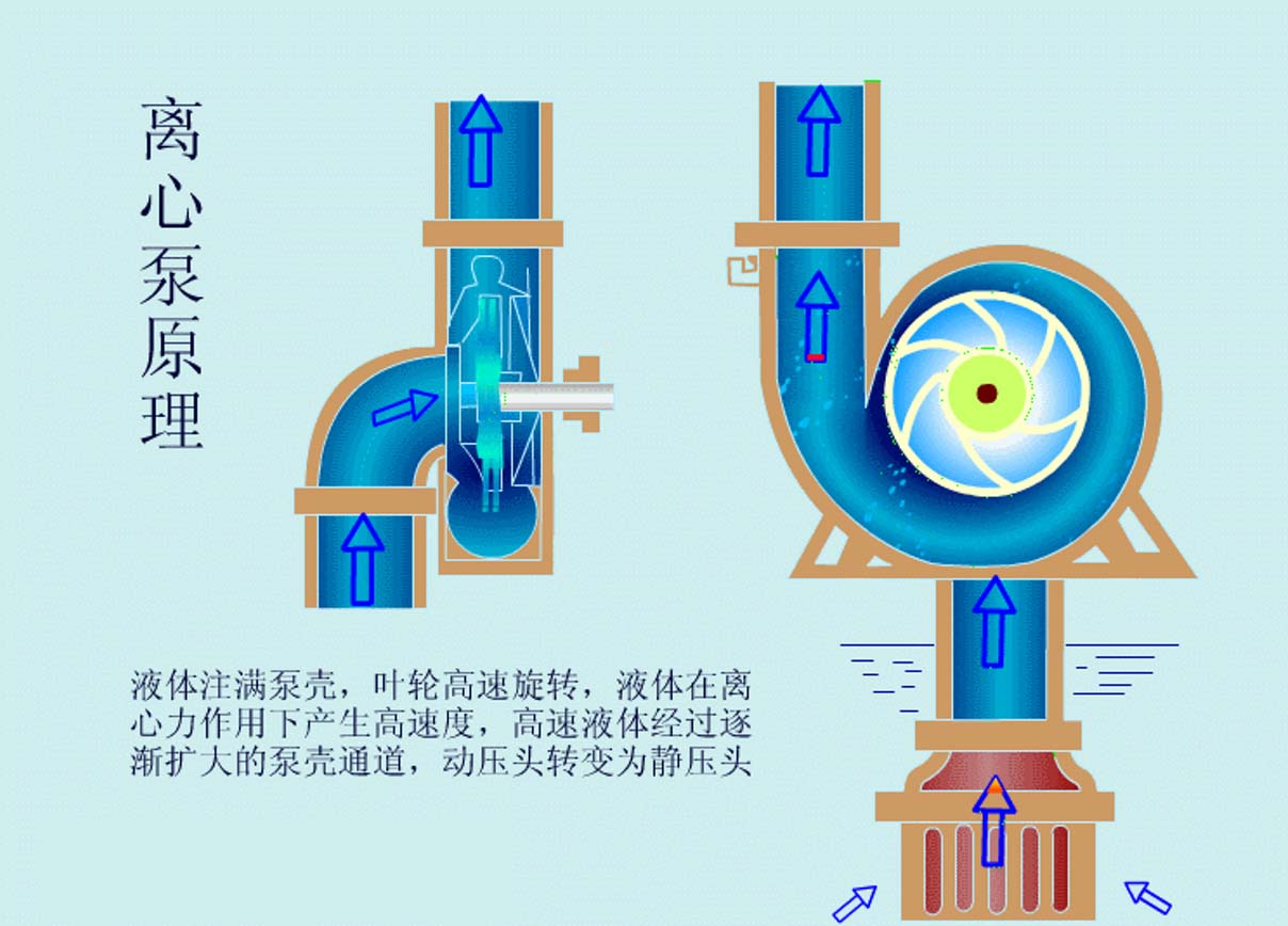 污水處理設備離心泵工作原理圖